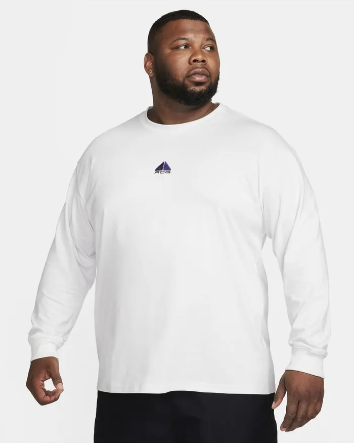 Men Nike Tops And TShirts ACG 039Lungs039 Summit Whiteblack