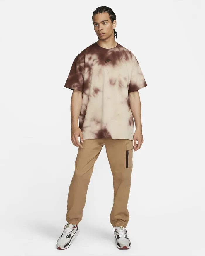 Men Nike Tops And TShirts Sportswear Premium Essentials Coconut Milkkhaki