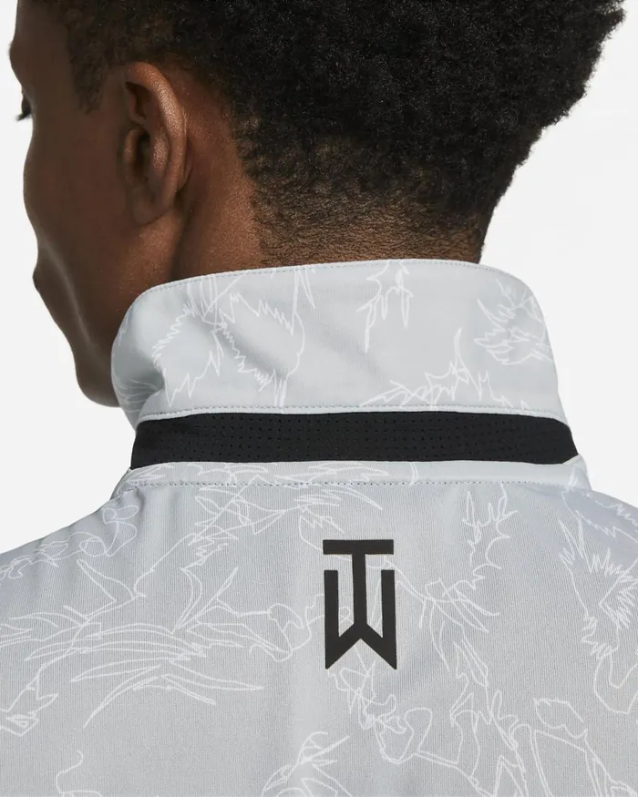 Men Nike Tops And TShirts Tiger Woods Light Smoke Greyblack