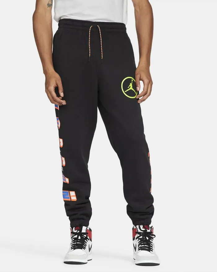 Men Nike Trousers And Tights Jordan Sport DNA Blackcyber