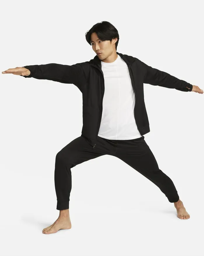 Men Nike Trousers And Tights Yoga Blackblack