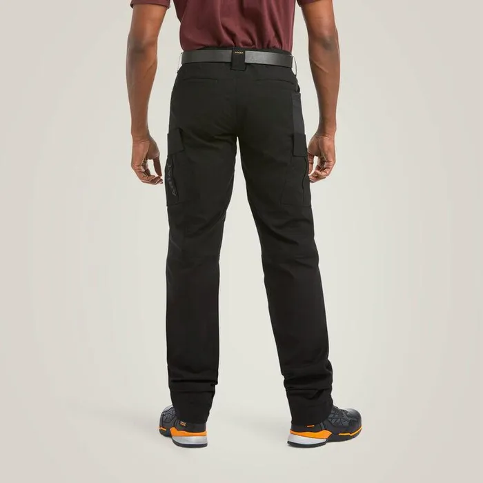 Men Pants and Shorts Ariat Rebar M5 Straight DuraStretch Ripstop Cargo Straight Pant Black
