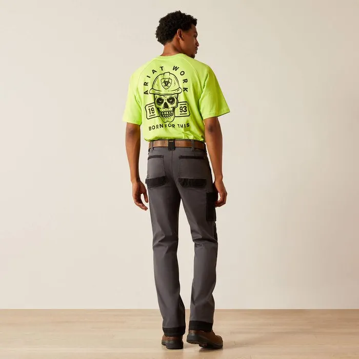 Men Pants and Shorts Ariat Rebar M7 Slim Cordura Twill Cargo Straight Pant Rebar Grey Men Pants and Shorts Ariat Rebar M7 Slim Cordura Twill Cargo Straight Pant Rebar Grey