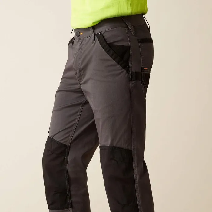 Men Pants and Shorts Ariat Rebar M7 Slim Cordura Twill Cargo Straight Pant Rebar Grey Men Pants and Shorts Ariat Rebar M7 Slim Cordura Twill Cargo Straight Pant Rebar Grey