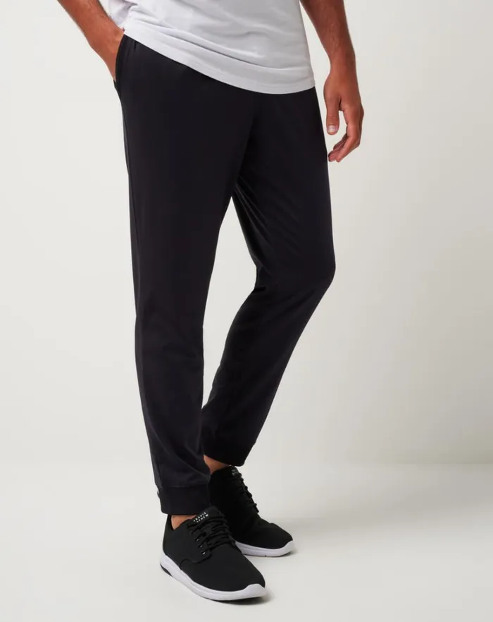 Men Pants TravisMathew CLOUD TRACK PANT Black
