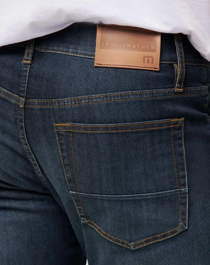 Men Pants TravisMathew LEGACY FEATHERWEIGHT JEANS Indigo Men Pants TravisMathew LEGACY FEATHERWEIGHT JEANS Indigo