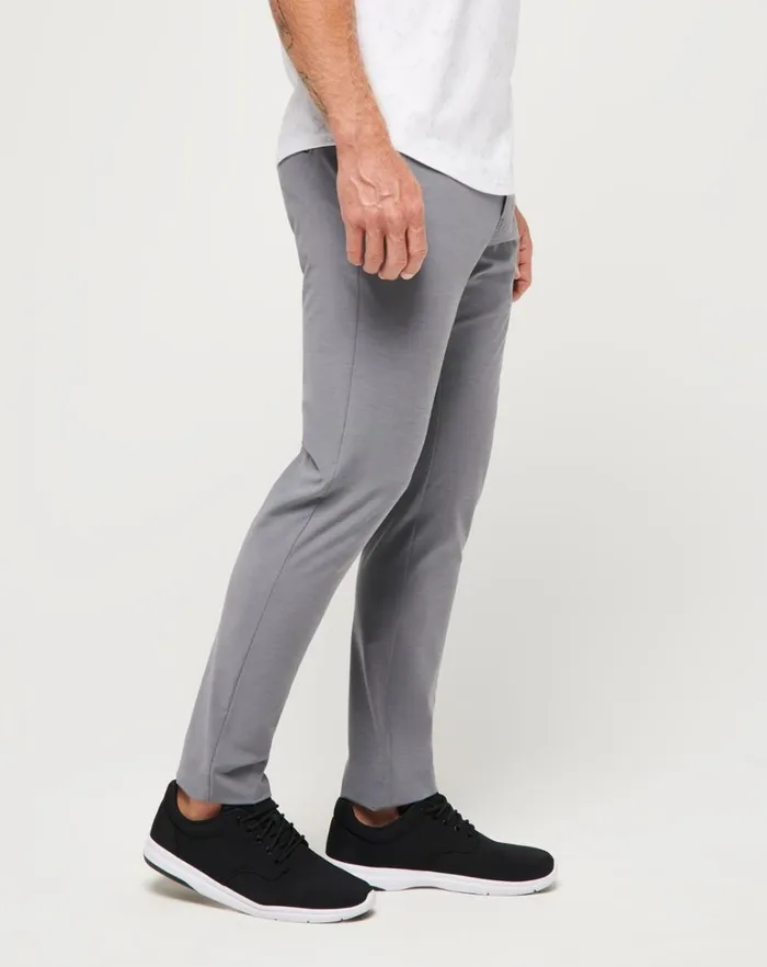 Men Pants TravisMathew OPEN TO CLOSE TECH CHINO PANT Heather Quiet Shade Men Pants TravisMathew OPEN TO CLOSE TECH CHINO PANT Heather Quiet Shade