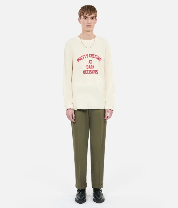 Men Pretty Creative Serigraphy Ecru Sweatshirt THE KOOPLES Sweatshirts and Sweatpants