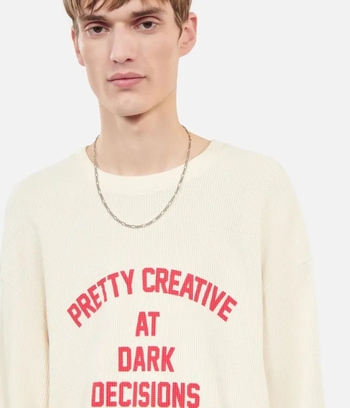 Men Pretty Creative Serigraphy Ecru Sweatshirt THE KOOPLES Sweatshirts and Sweatpants Men Pretty Creative Serigraphy Ecru Sweatshirt THE KOOPLES Sweatshirts and Sweatpants