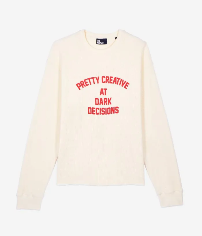 Men Pretty Creative Serigraphy Ecru Sweatshirt THE KOOPLES Sweatshirts and Sweatpants Men Pretty Creative Serigraphy Ecru Sweatshirt THE KOOPLES Sweatshirts and Sweatpants