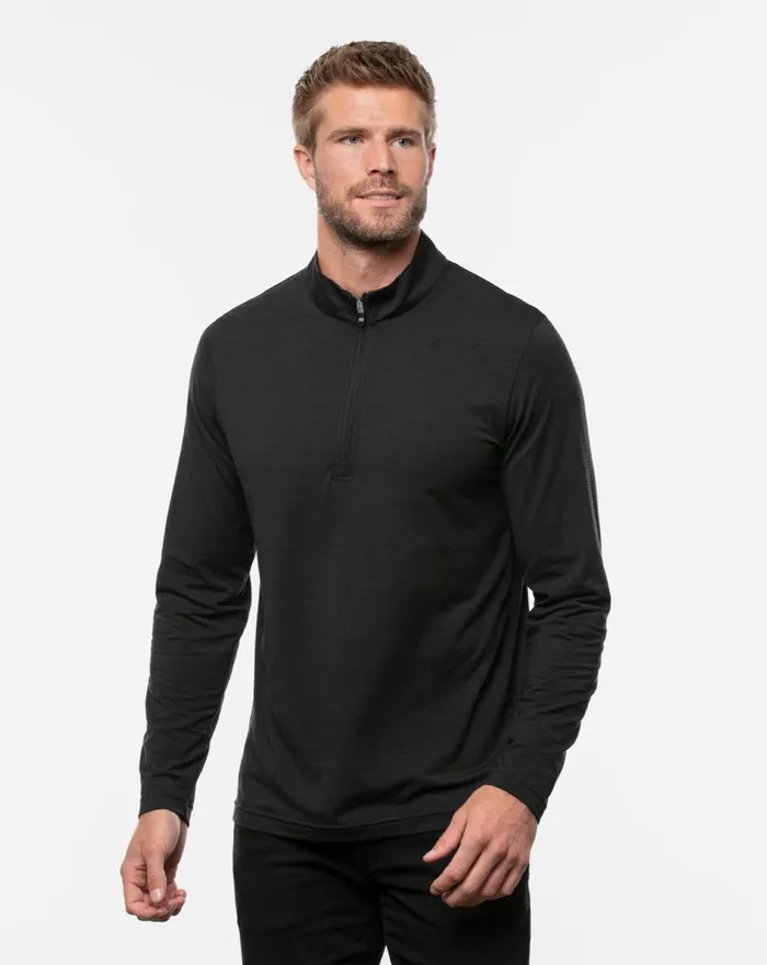 Men Quarter Zips TravisMathew HAVASU 20 QUARTER ZIP Black