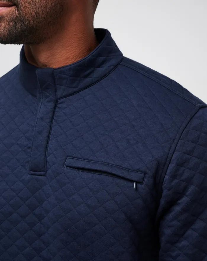 Men Quarter Zips TravisMathew TRANSATLANTIC QUARTER ZIP Total Eclipse Men Quarter Zips TravisMathew TRANSATLANTIC QUARTER ZIP Total Eclipse