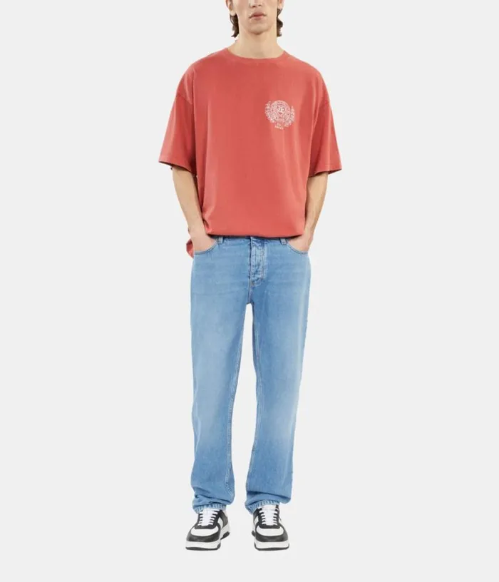 Men Red Tshirt With Blazon Serigraphy THE KOOPLES Tshirts