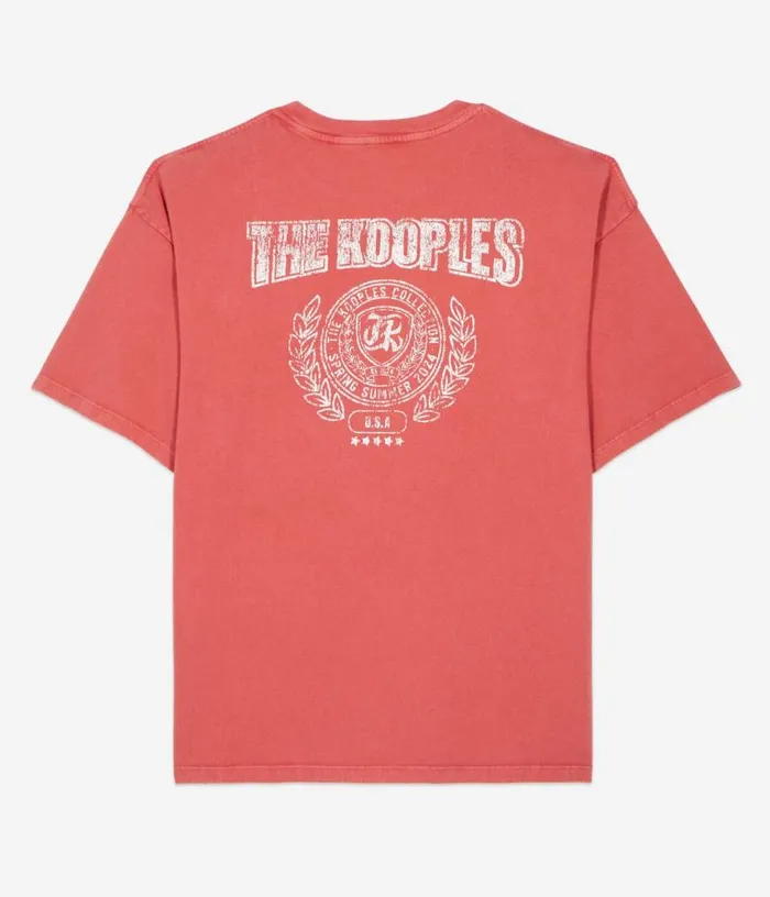 Men Red Tshirt With Blazon Serigraphy THE KOOPLES Tshirts
