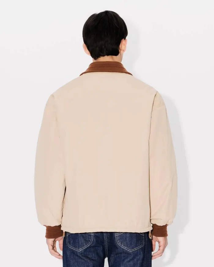 Men Reversible Coach Jacket Beige Kenzo Jackets And Coats