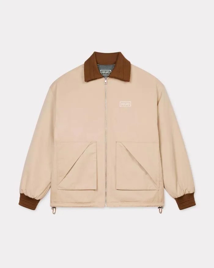 Men Reversible Coach Jacket Beige Kenzo Jackets And Coats