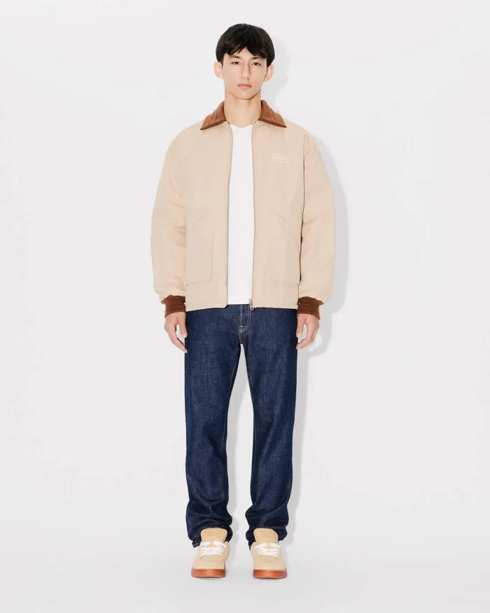 Men Reversible Coach Jacket Beige Kenzo Jackets And Coats