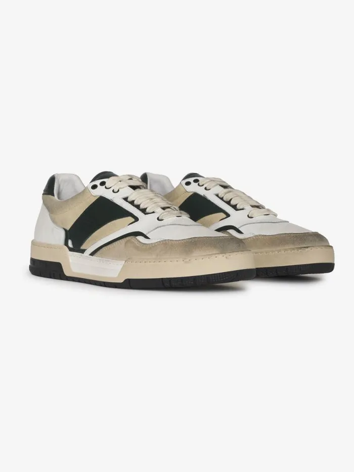 Men Rhude Footwear RACING SNEAKER Olivetanwhite