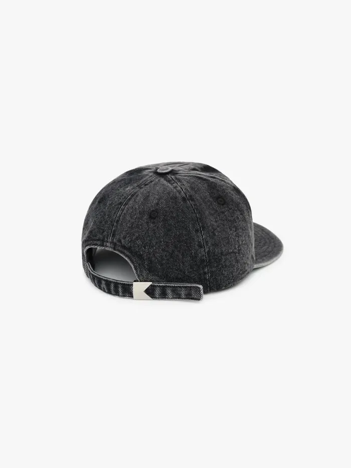 Men Rhude Hats DENIM ARC LOGO HAT Black