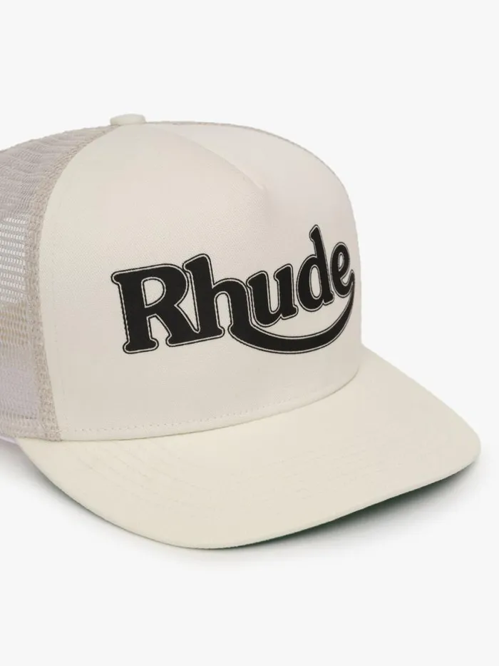Men Rhude Hats SKI TRUCKER HAT Whiteblack