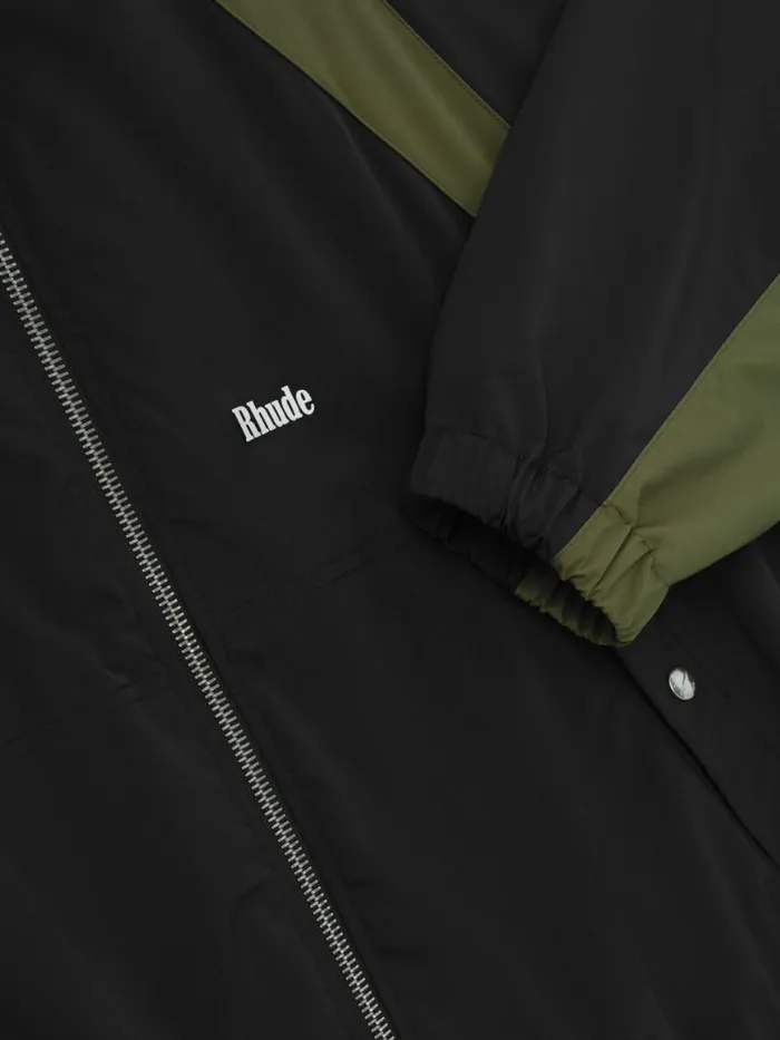 Men Rhude Outerwear AERIAL TRACK JACKET Blackolive