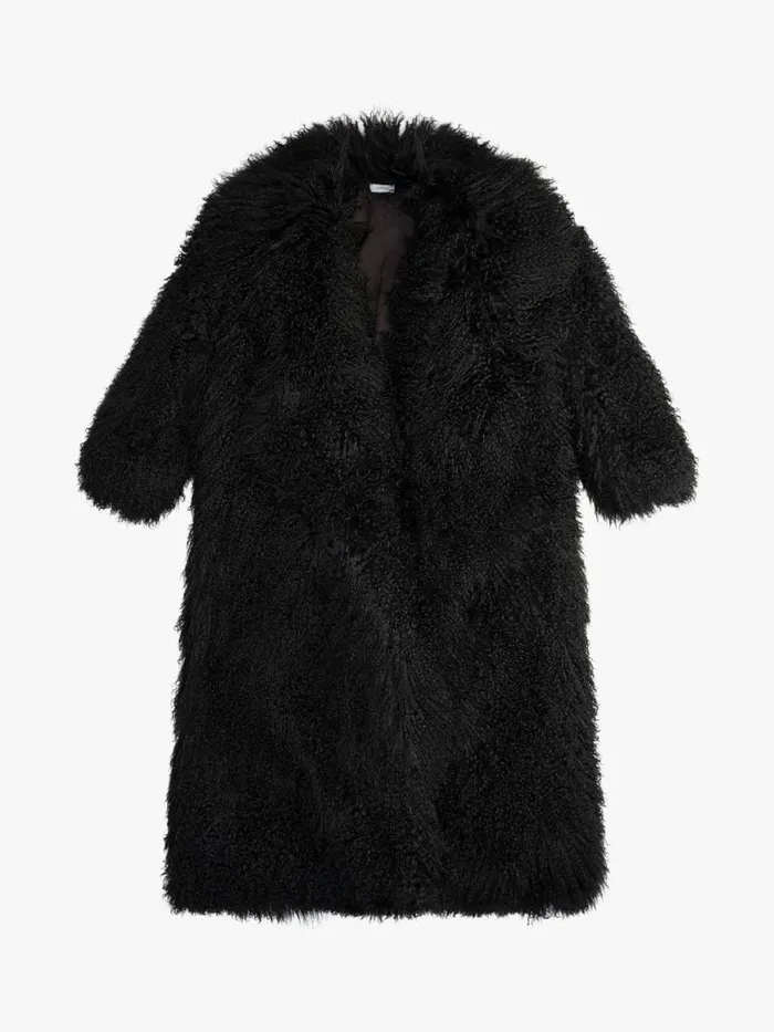 Men Rhude Outerwear VINTAGE SHERPA COAT Black