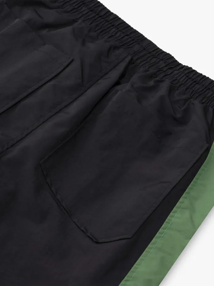 Men Rhude Pants COLOR BLOCKED TRACK PANT Blackwhite
