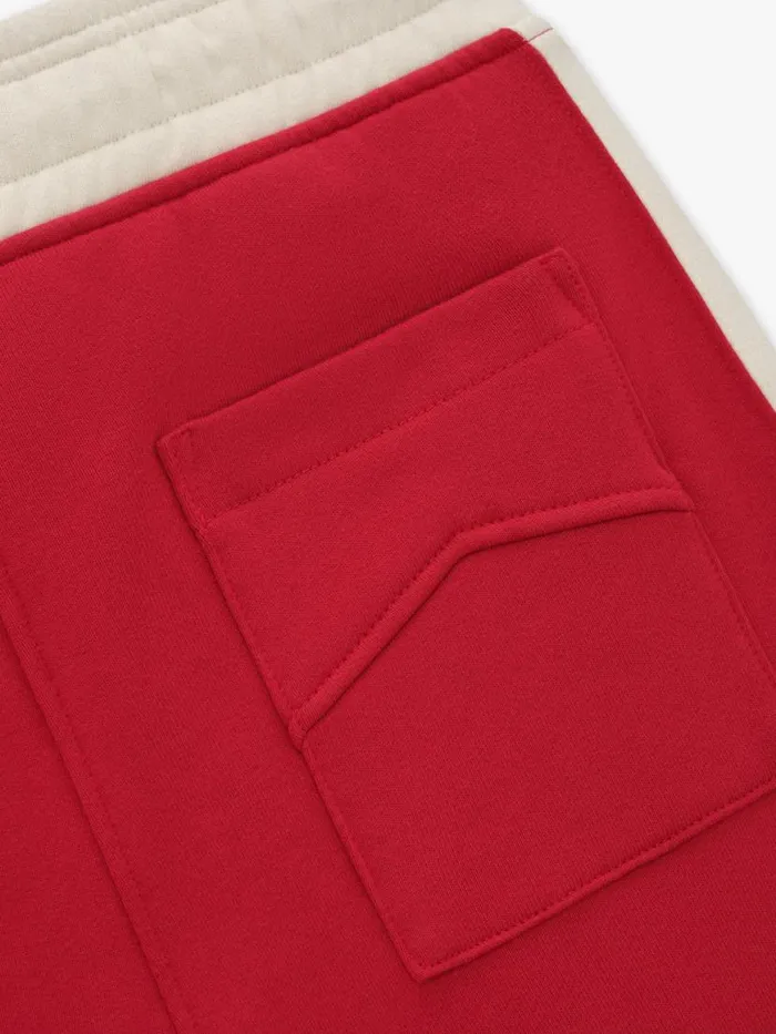Men Rhude Pants EAST HAMPTON SWEATPANT Redcream Men Rhude Pants EAST HAMPTON SWEATPANT Redcream