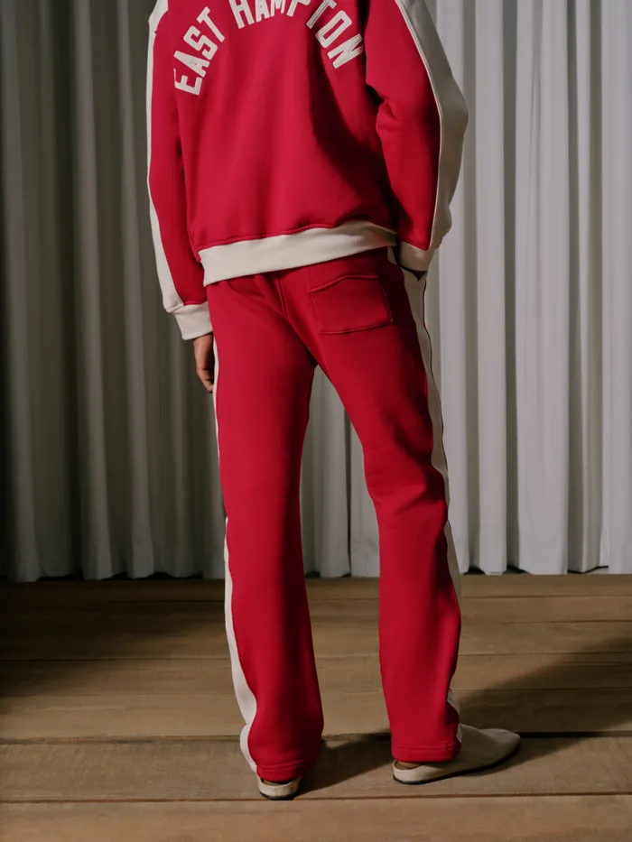 Men Rhude Pants EAST HAMPTON SWEATPANT Redcream Men Rhude Pants EAST HAMPTON SWEATPANT Redcream