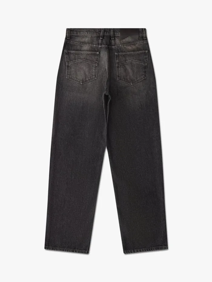 Men Rhude Pants WIDE LEG DENIM Black