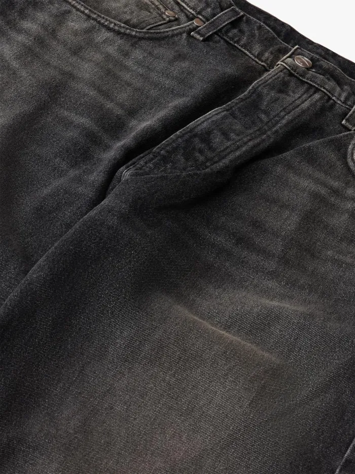 Men Rhude Pants WIDE LEG DENIM Black