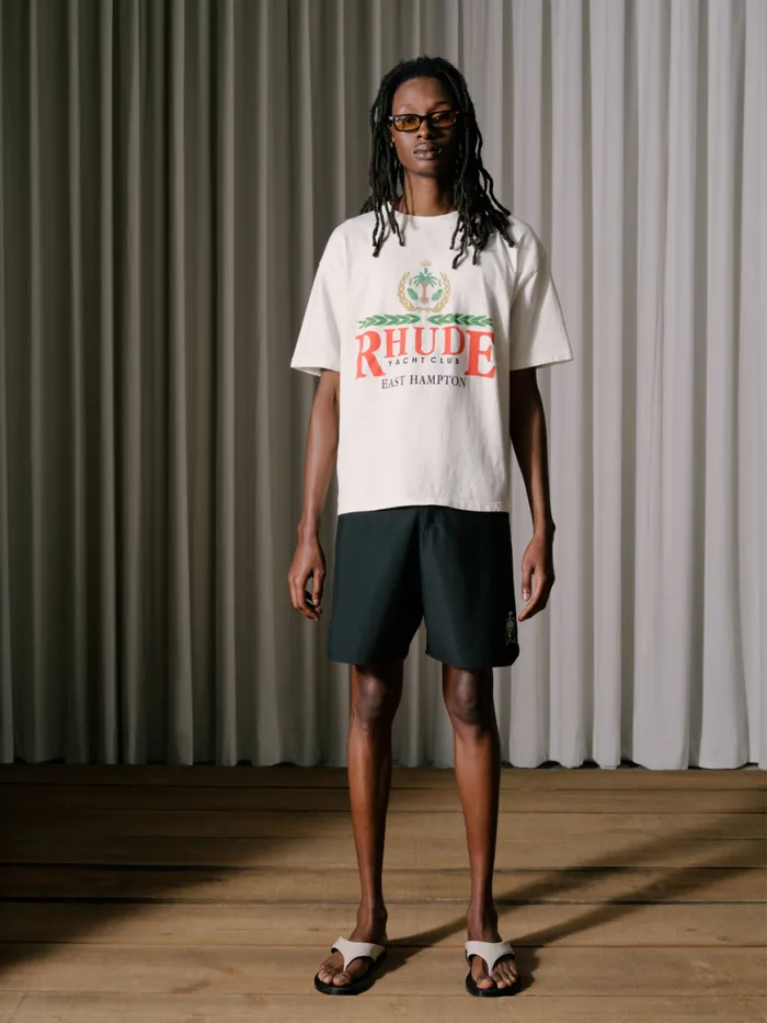 Men Rhude Shorts AMALFI BOARD SHORTS Black