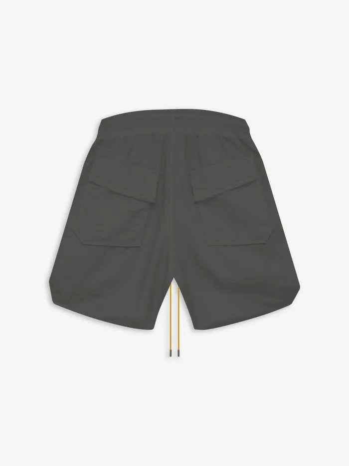Men Rhude Shorts RH LOGO SHORTS Dark Greywhite