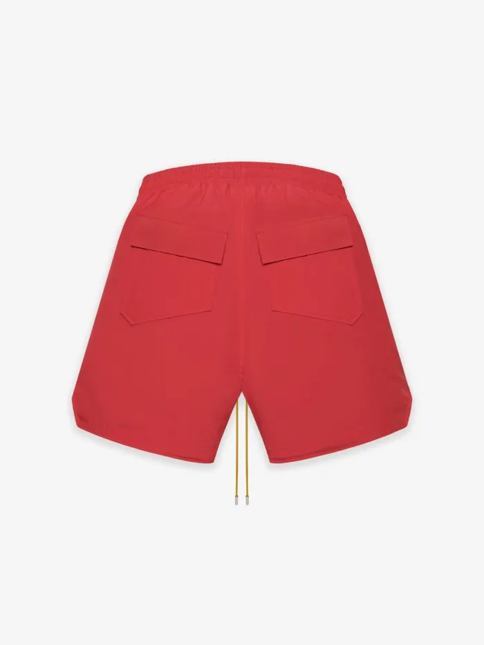 Men Rhude Shorts RH LOGO SHORTS Redwhite