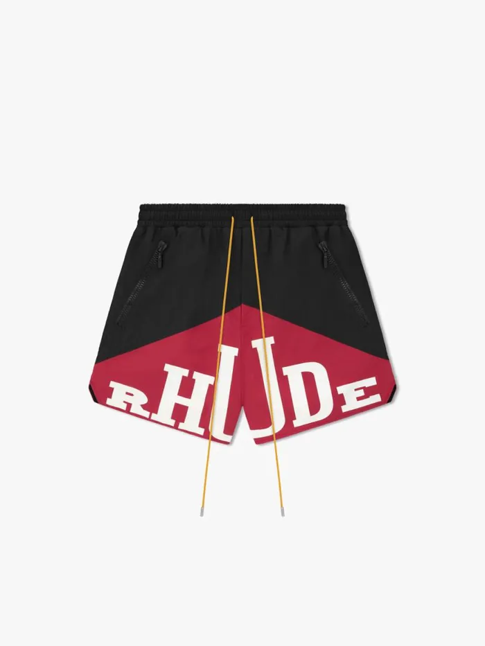 Men Rhude Shorts YACHTING SHORTS Blackmaroon