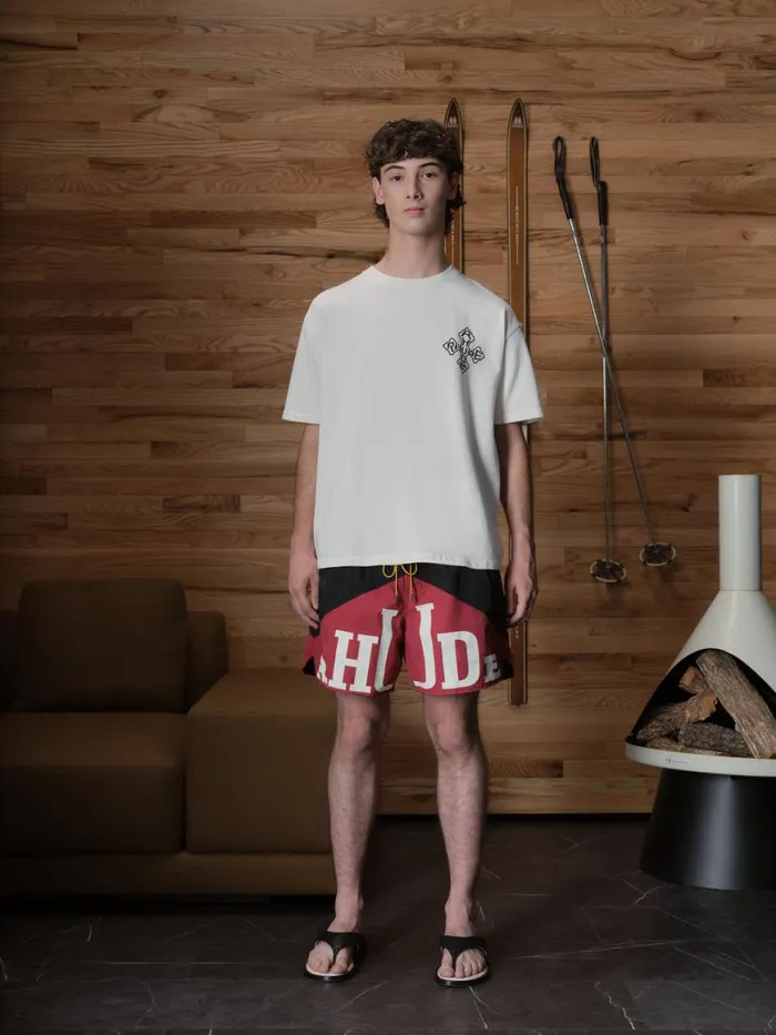 Men Rhude Shorts YACHTING SHORTS Blackmaroon
