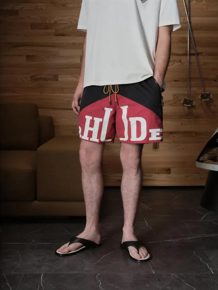 Men Rhude Shorts YACHTING SHORTS Blackmaroon