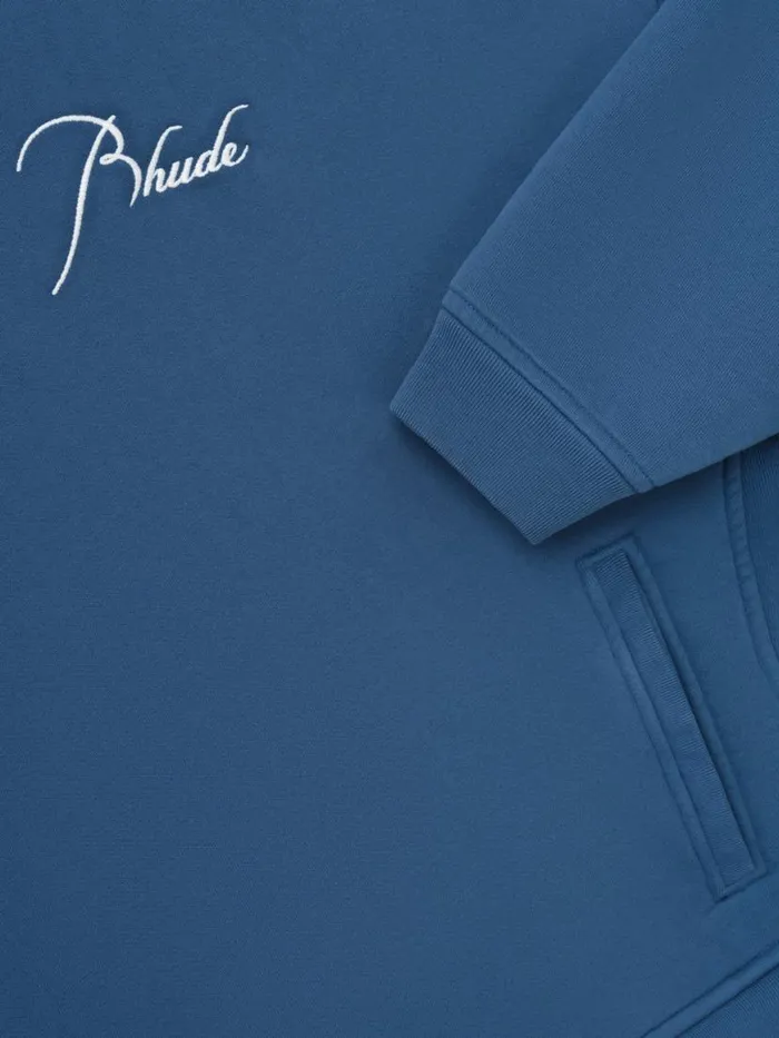 Men Rhude Sweatshirts CLASSIC CREWNECK Vtg Midnight Blue