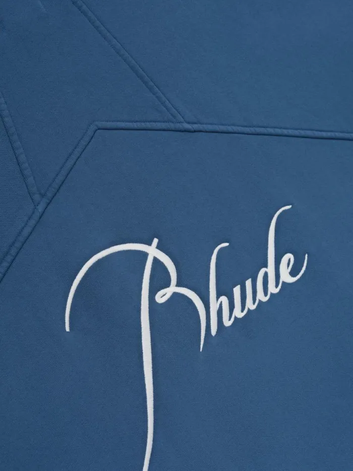 Men Rhude Sweatshirts CLASSIC CREWNECK Vtg Midnight Blue