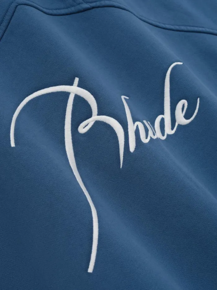 Men Rhude Sweatshirts CLASSIC CREWNECK Vtg Midnight Blue