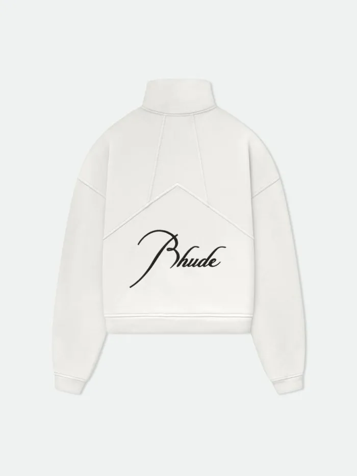 Men Rhude Sweatshirts QUARTER ZIP Vtg White