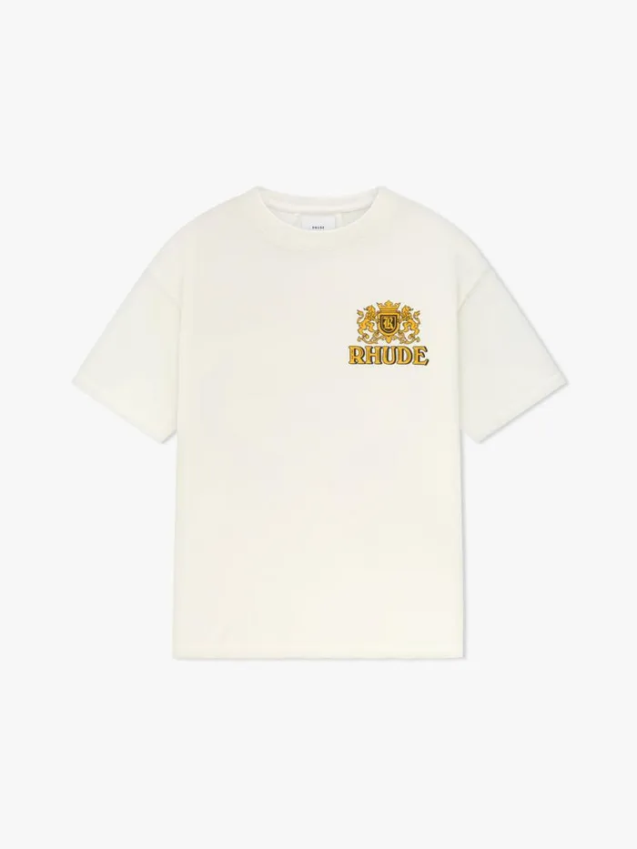 Men Rhude Tees CRESTA CIGAR TEE Vtg White