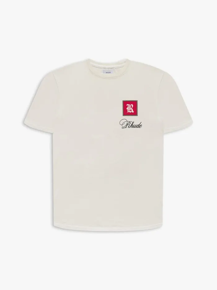 Men Rhude Tees MONACO TEE Vtg White