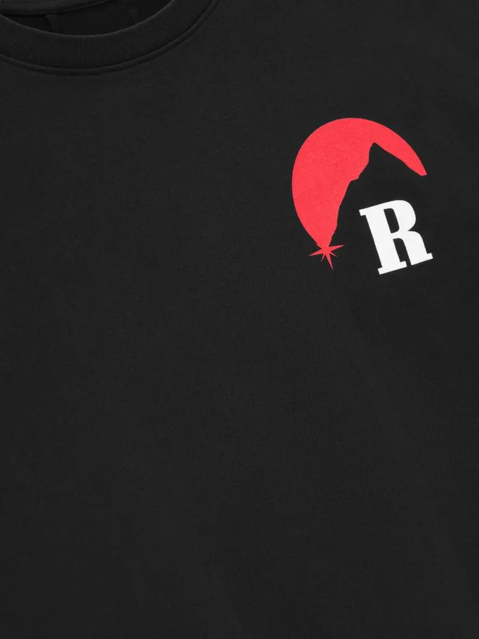 Men Rhude Tees MOONLIGHT TEE Vtg Blackred Men Rhude Tees MOONLIGHT TEE Vtg Blackred
