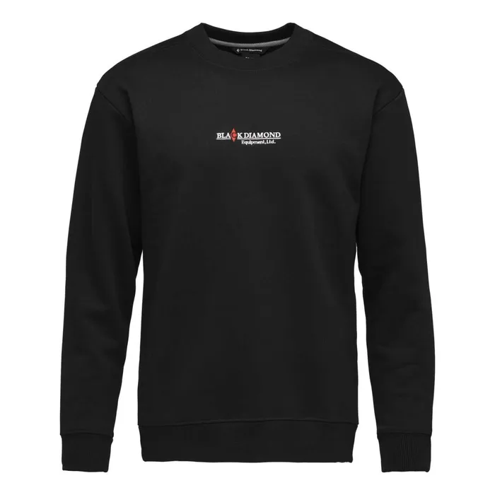 Men Shirts Black Diamond Heritage Wordmark Crew Black Diamond Gear