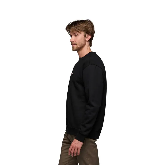 Men Shirts Black Diamond Heritage Wordmark Crew Black Diamond Gear