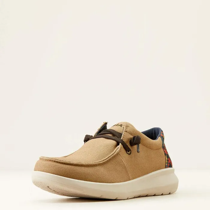 Men Shoes and Sneakers Ariat Hilo Shoe Light Tanblue Southwest