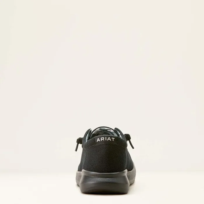 Men Shoes and Sneakers Ariat Hilo Shoe Solid Black