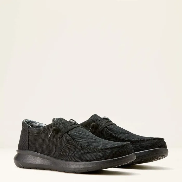 Men Shoes and Sneakers Ariat Hilo Shoe Solid Black