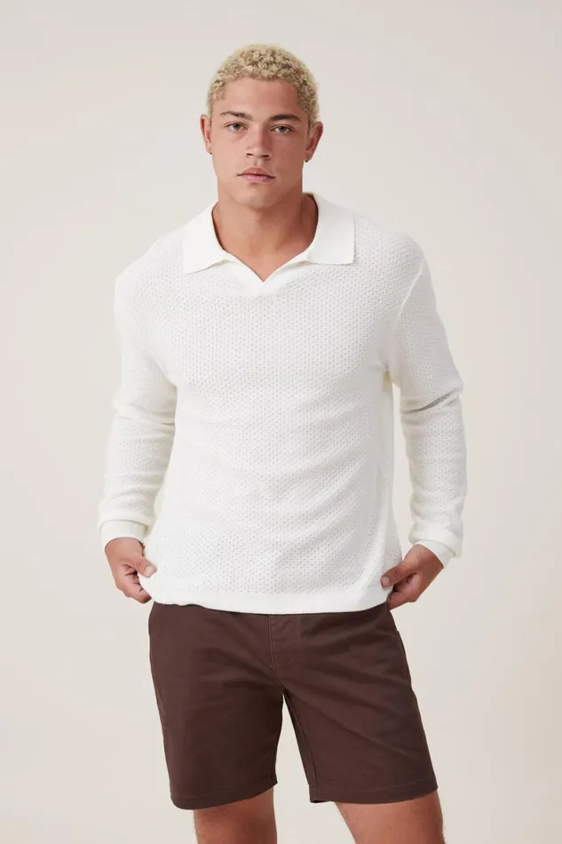 Men Shorts Cotton On Straight Chino Short Chocolate